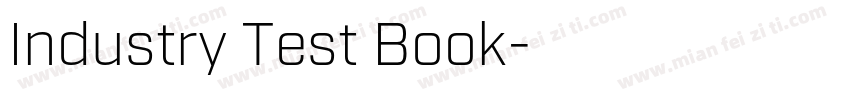 Industry Test Book字体转换